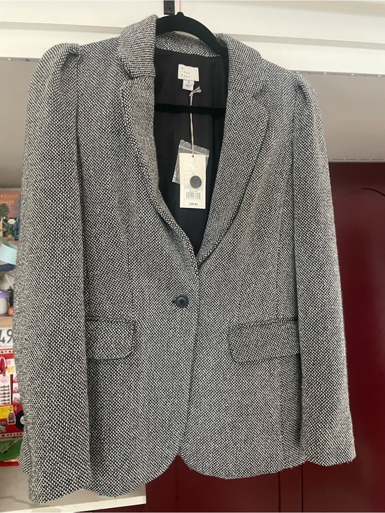 a new day Jackets & Blazers - a new day Black and White Tweed Blazer